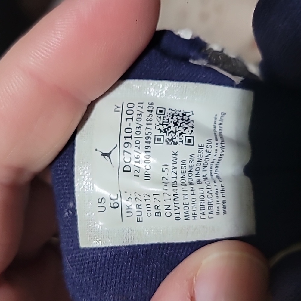 Nike Air Jordan Pro Strong (TD) Infant/Baby Sneakers Size 6c FIRM - Picture 5 of 6
